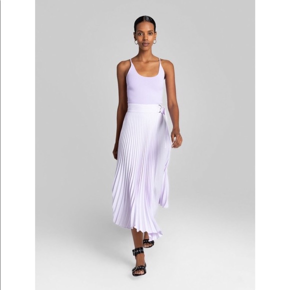 A.L.C Arielle Pleated Midi Skirt New W/Tag - Picture 3 of 7